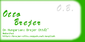 otto brejer business card